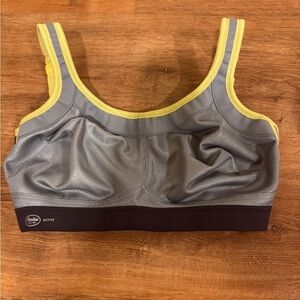 Anita silver gray and yellow sports bra​​​